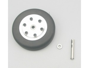 JP Hobby 60mm Rubber Tire With Metal Wheel Hub  - 4.0mm (1 PC) 